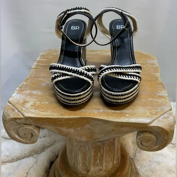 BP Gabbi-Fab Braided Wedge Sandal Size 7.5 - Picture 3 of 9